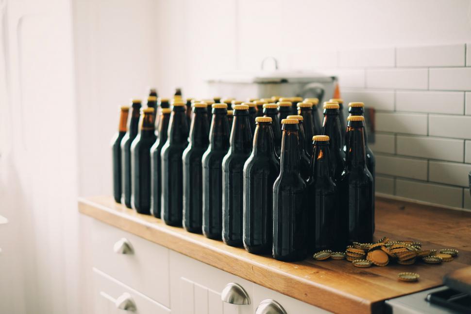 Free Image of Beer Bottles  