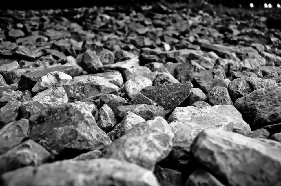 Free Image of Grey Stones - texture  