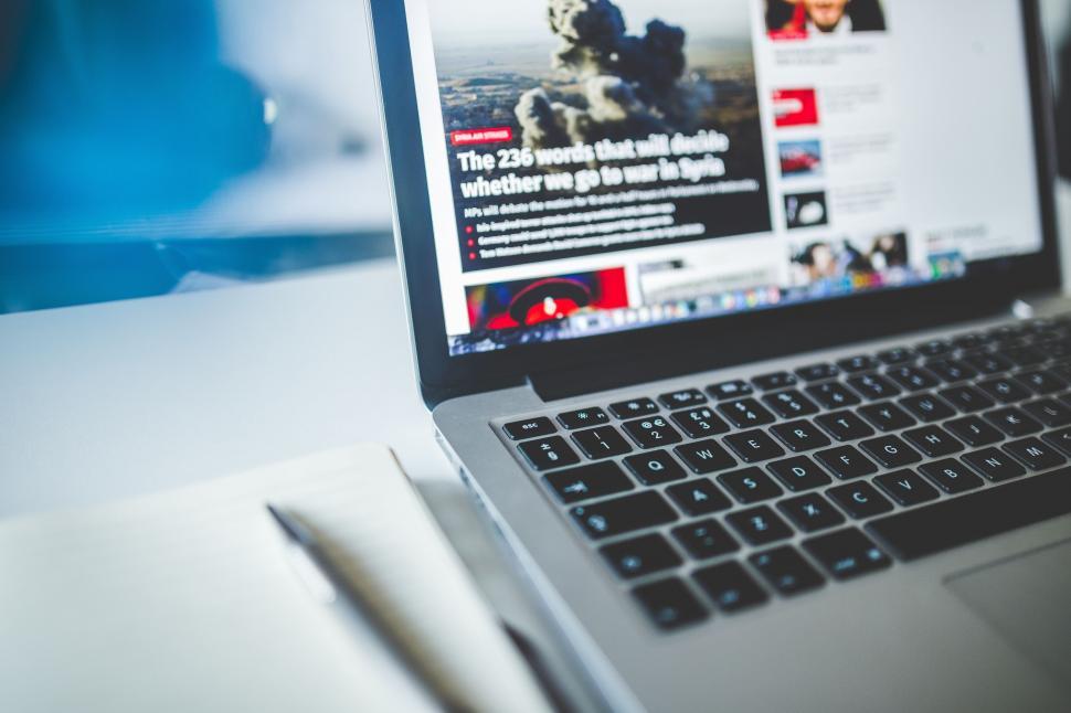 Free Image of Internet Browsing on Laptop 