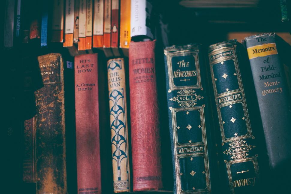 Free Image of Books in Shelf  