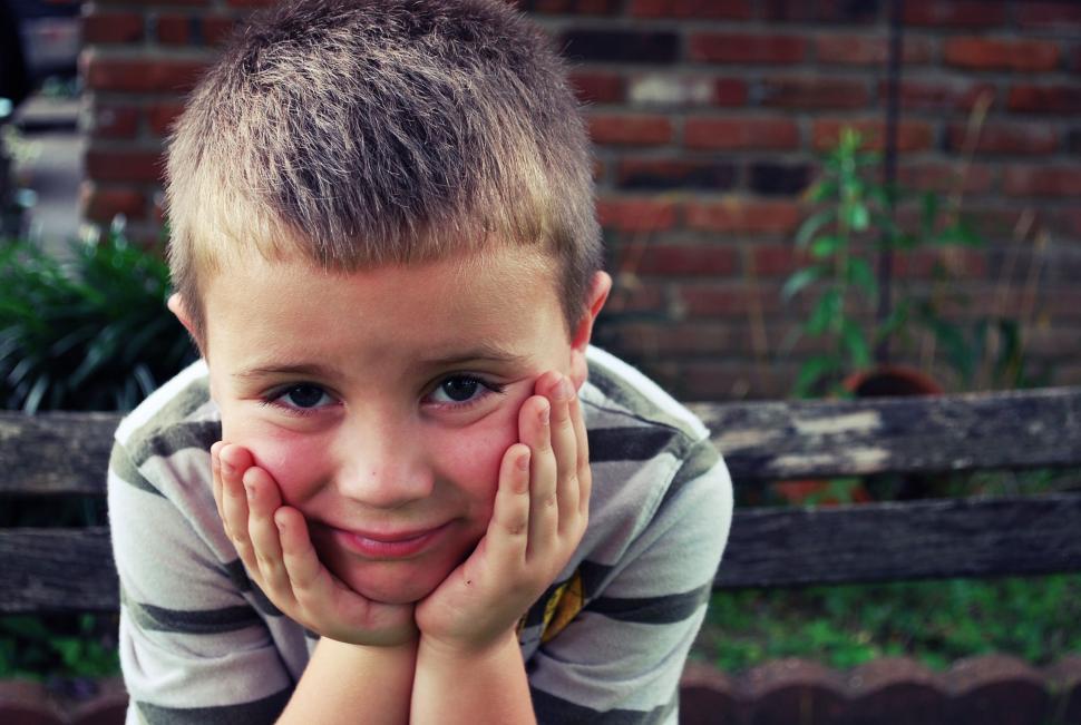 Free Image of Little Caucasian boy 