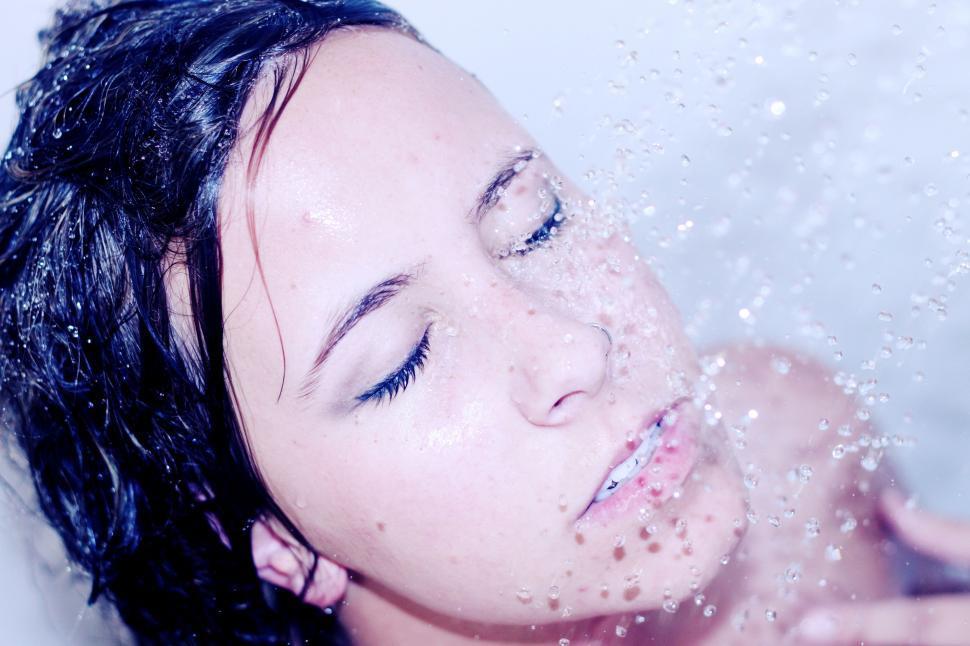 Free Image of Woman in Shower  