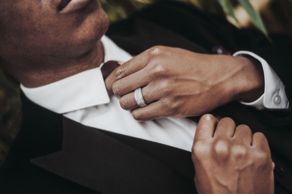 Free Image of Fixing Suit tie  