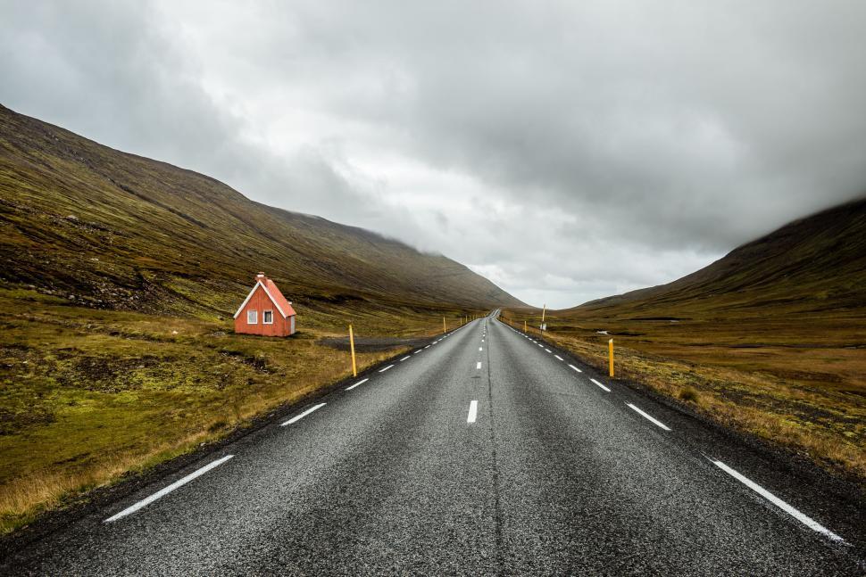 Free Image of Highway and Mountain 