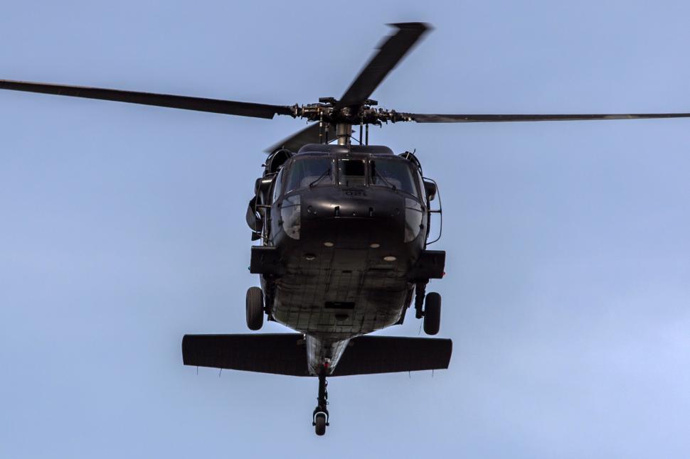 Free Image of Black Helicopter  