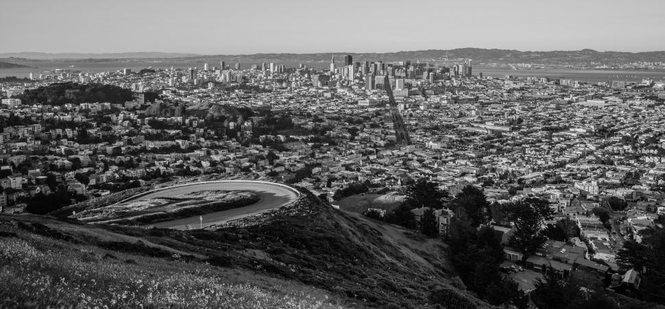 Free Image of Top View of City  