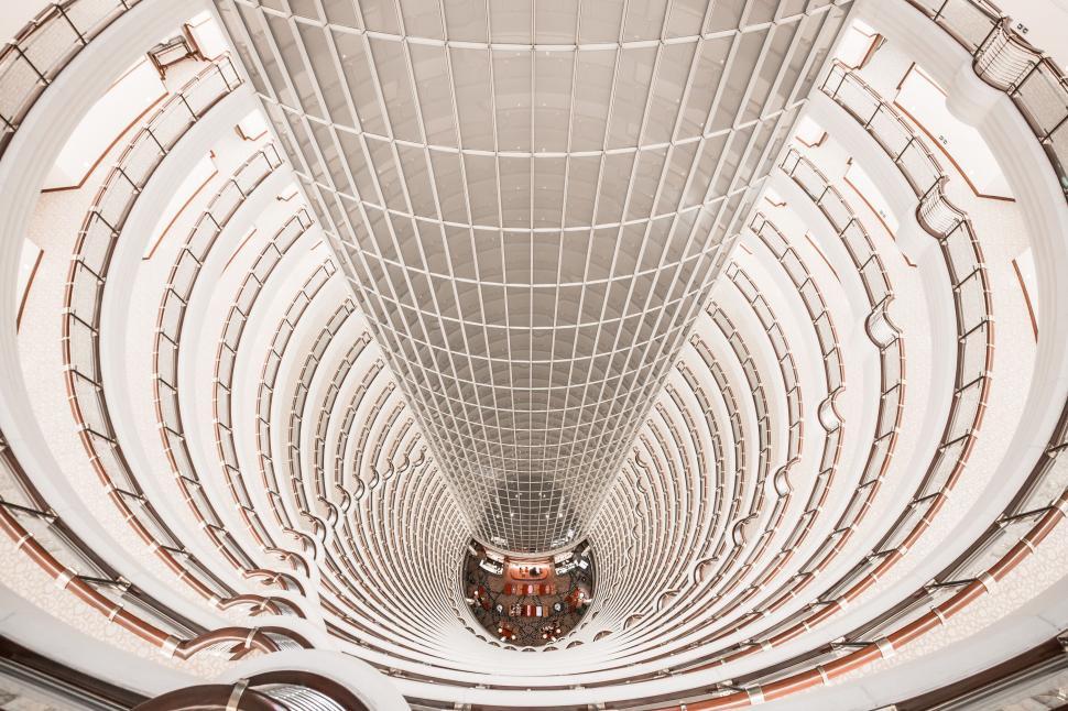 Free Image of Inside view of multi-storey building  