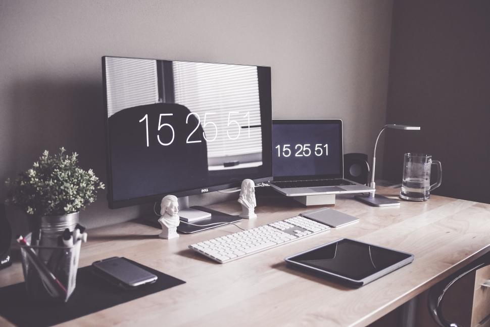 Free Image of Home Office Computer Desk  