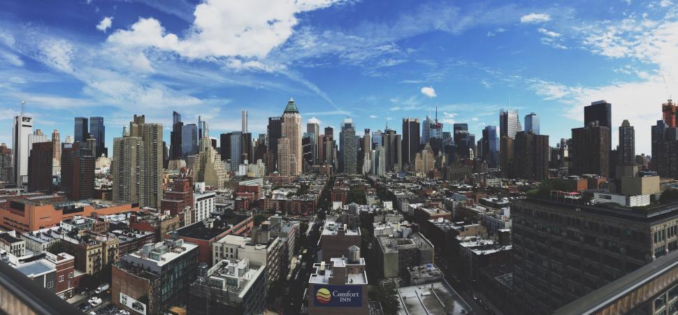 Free Image of High Angle View of City  
