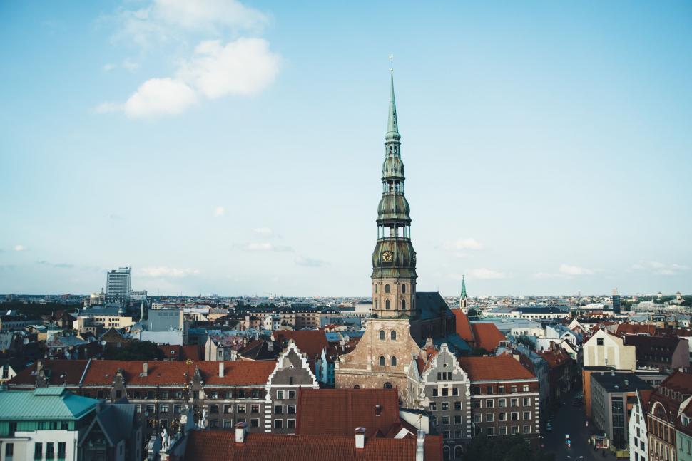 Free Image of Cathedral and House Buildings 