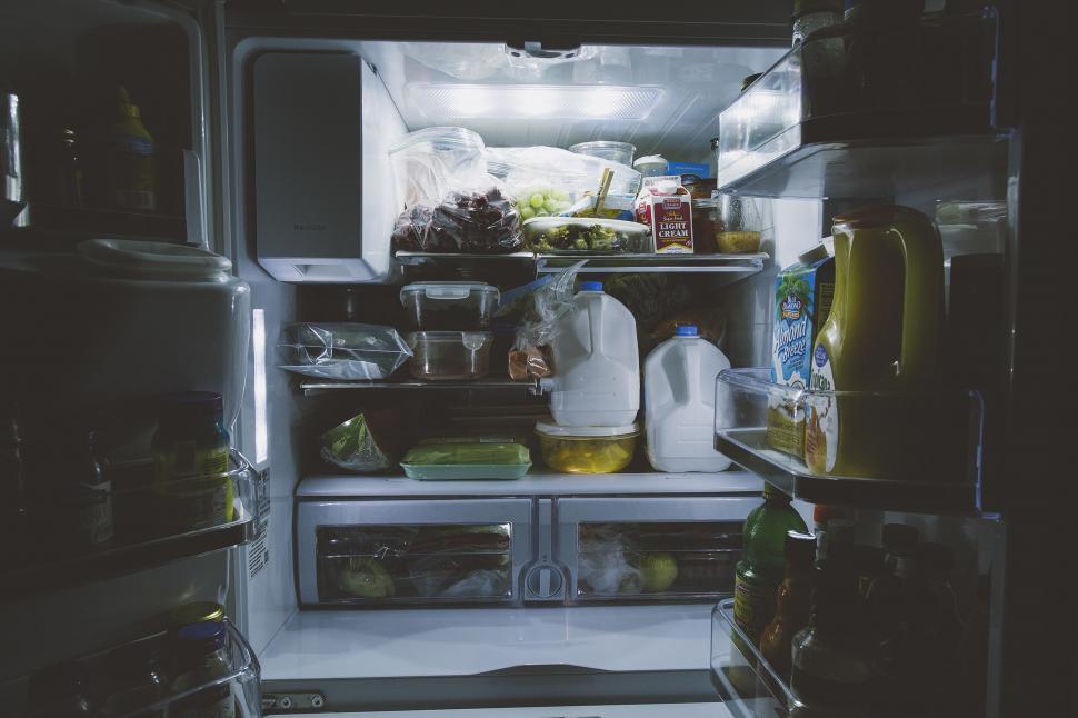 Free Image of Open Refrigerator  