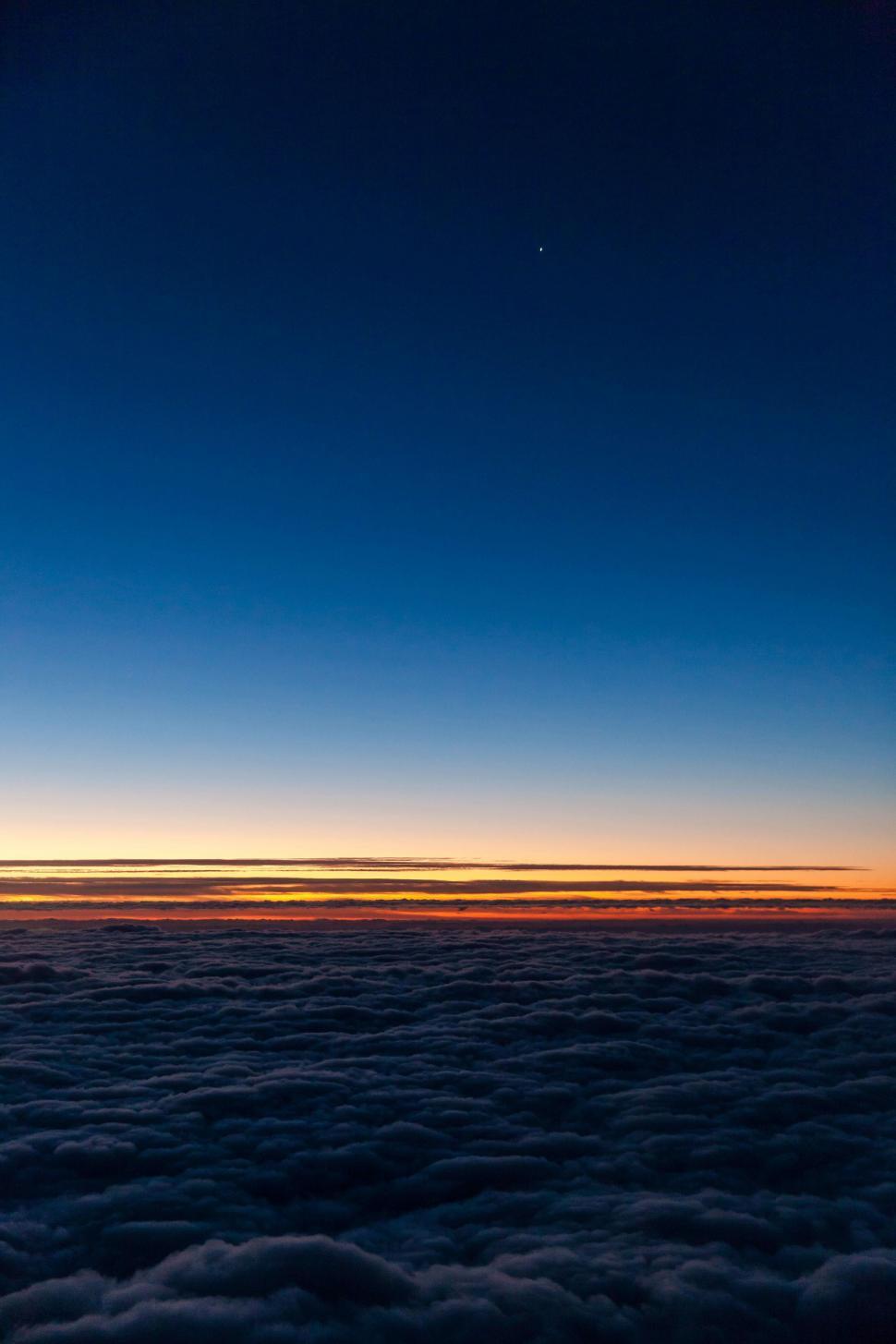 Free Image of Clouds and Blue Sky During Sunset  