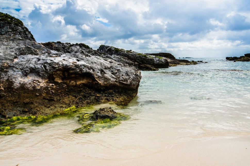 Free Image of Rocky Seashore  