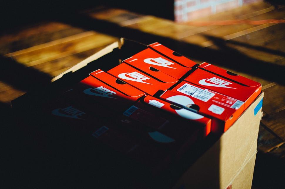 Free Image of Nike Shoe Boxes  