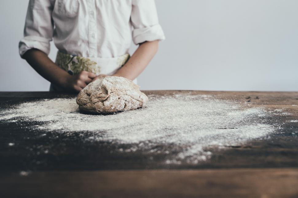 Free Image of Chef and Dough 