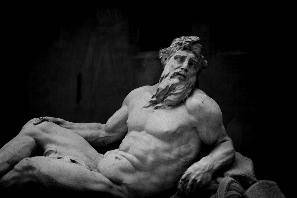 Free Image of River god sculpture  
