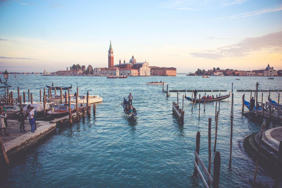Free Image of Venice Harbor  
