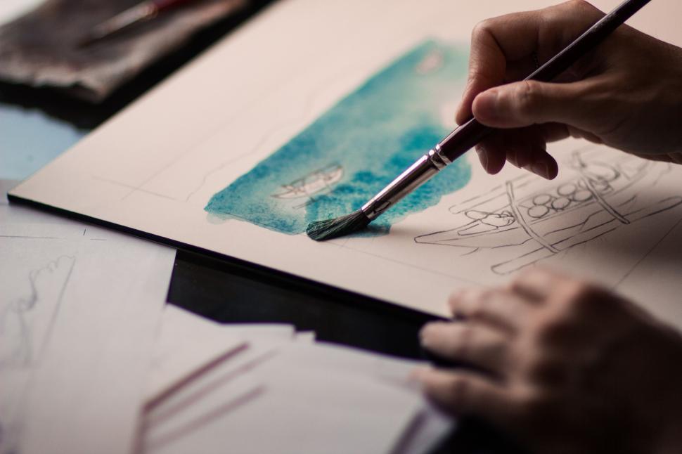 Free Image of Painting With Brush  