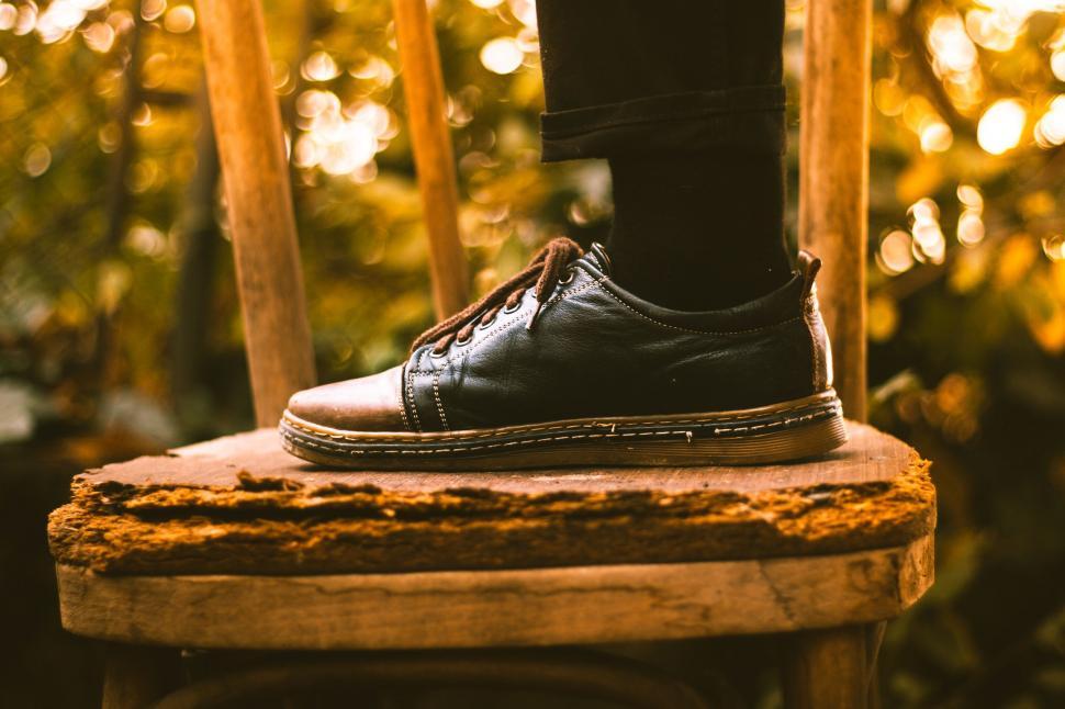 Free Image of Shoe on Chair  
