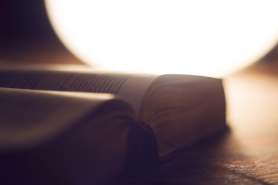 Free Image of Book and Lamp  