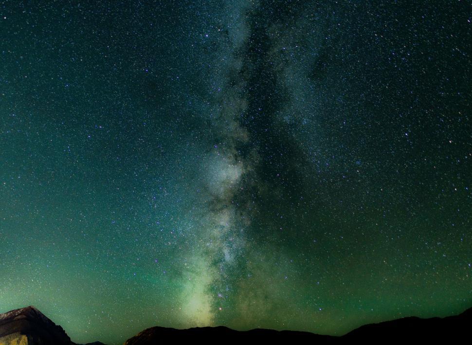 Free Image of Night View of Starry Sky  