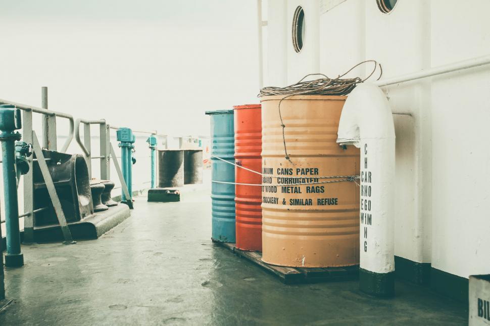 Free Image of Oil Drums  