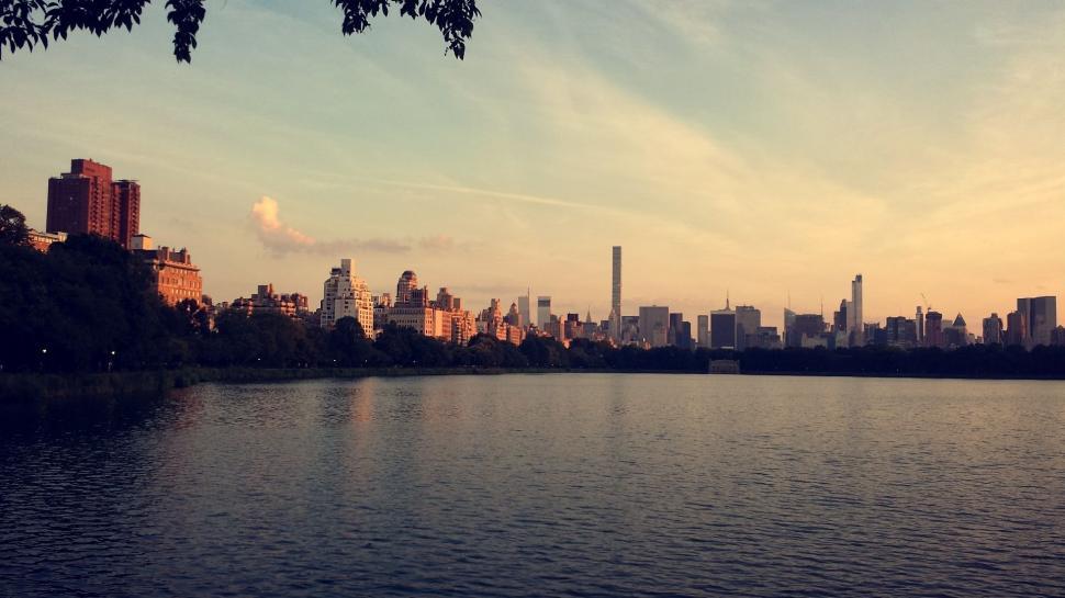 Free Image of River and New York City  
