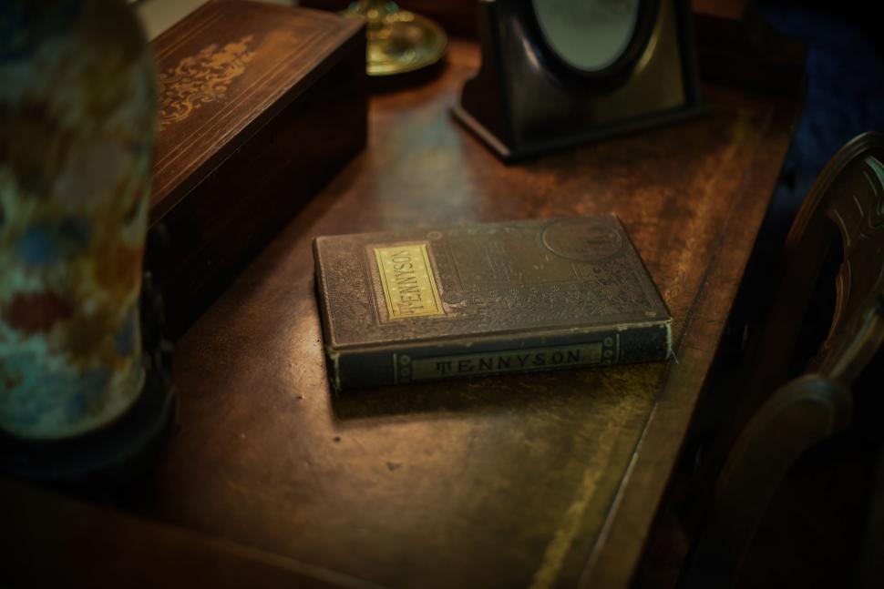 Free Image of Old Tennyson Book  
