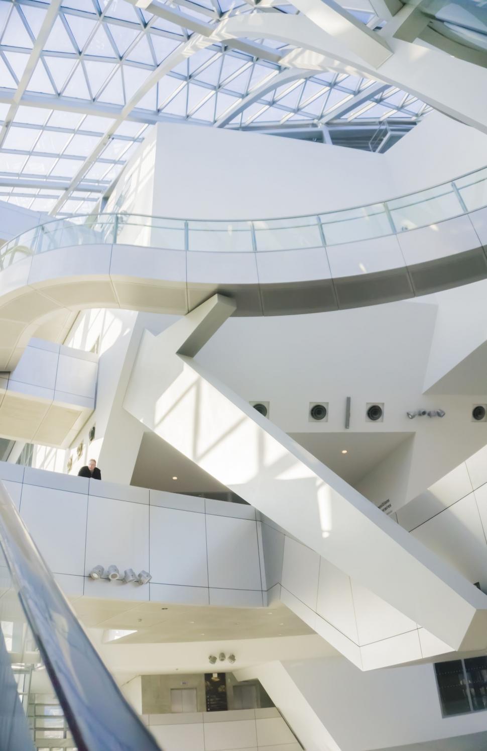 Free Image of Interior of Airport with Modern Ceiling  