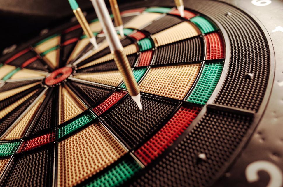 Free Image of Colorful Dartboard  