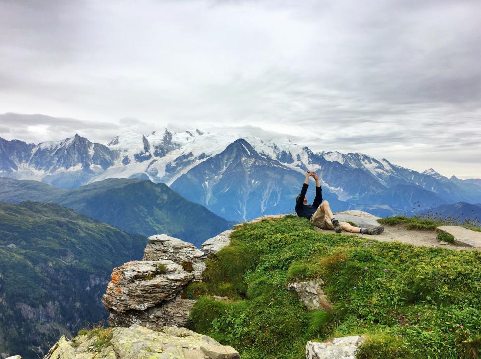 Free Image of Taking Selfie on Mountain  