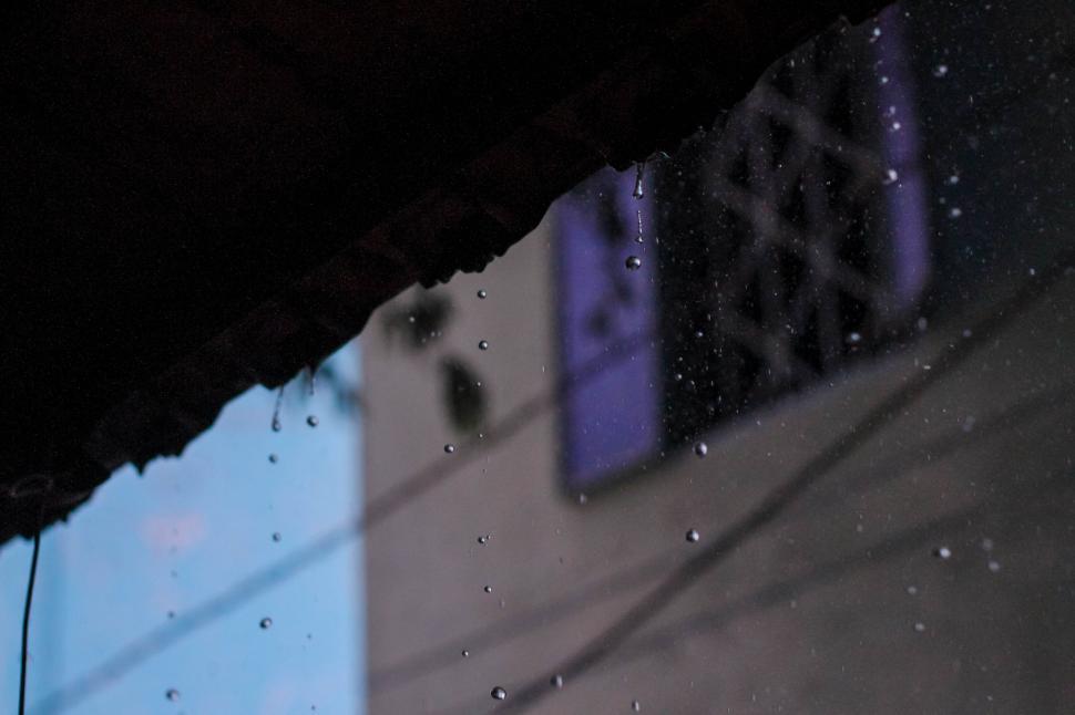 Free Image of Rain Water and Eaves with Window  