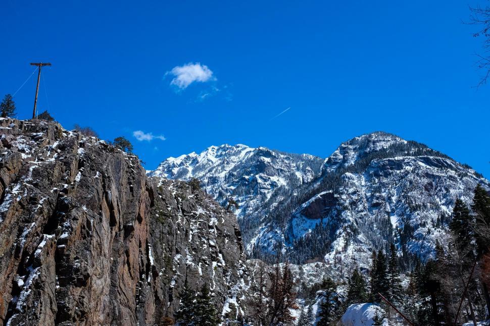 Free Image of Snow-capped mountains  