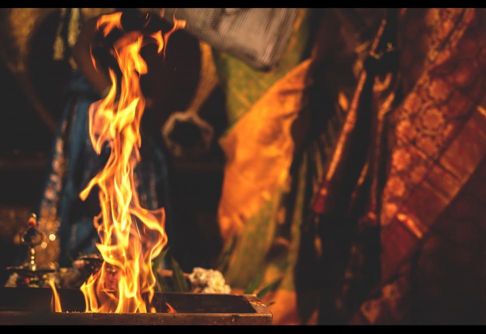 Free Image of Bonfire with flame  