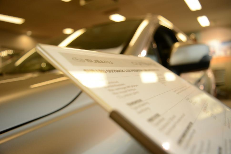 Free Image of Car brochure with prices 