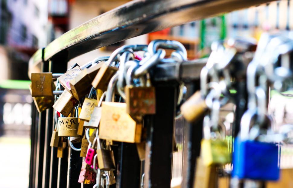 Free Image of Love Padlocks 