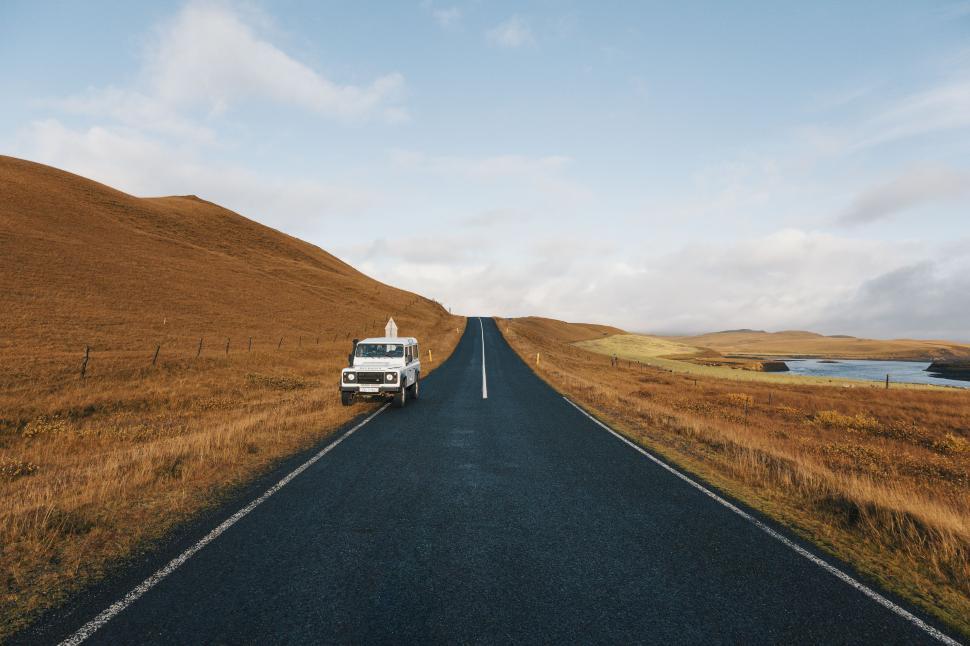 Free Image of Golden Grass Road at countryside  