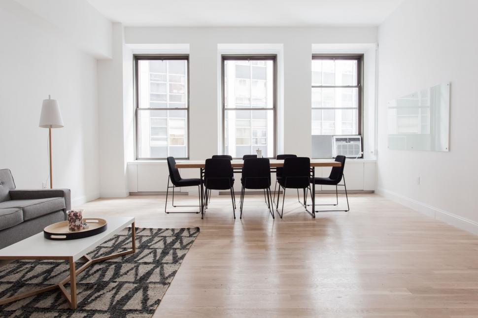 Free Image of Empty Room with Chairs and Sofa  