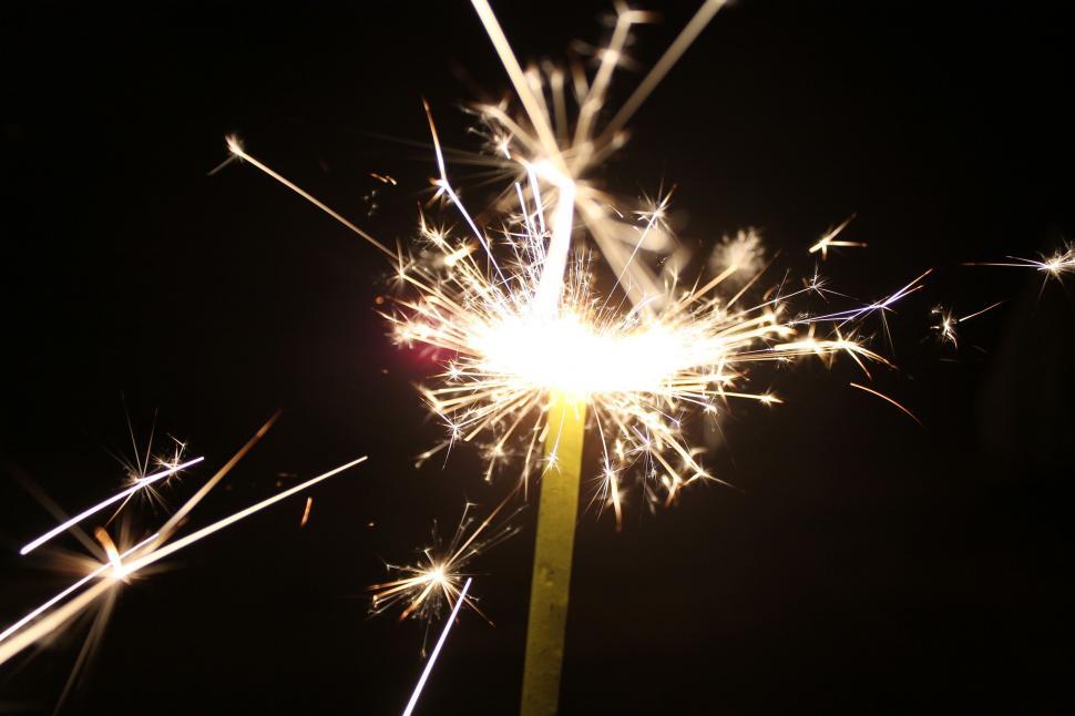 Free Image of Burning sparkler 
