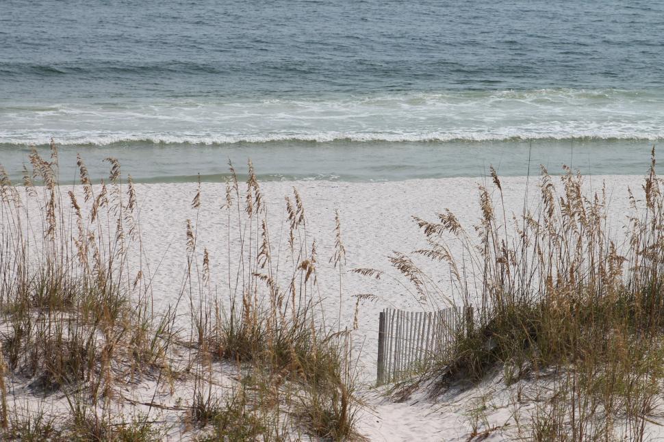 Free Image of Empty Beach and Ocean  