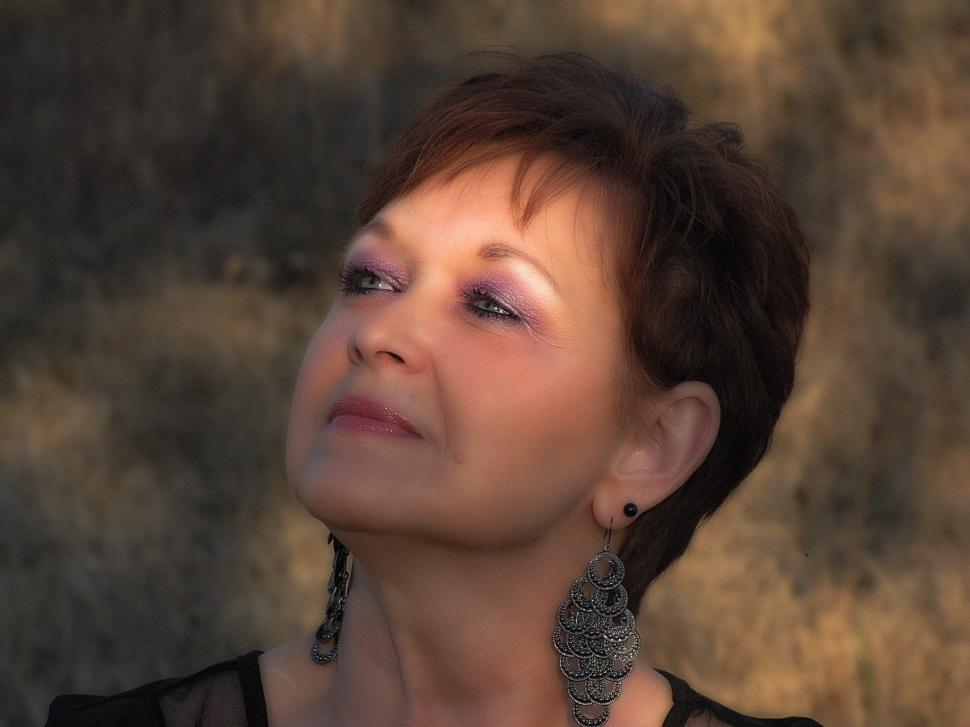 Free Image of Portrait of Short Hair Woman  