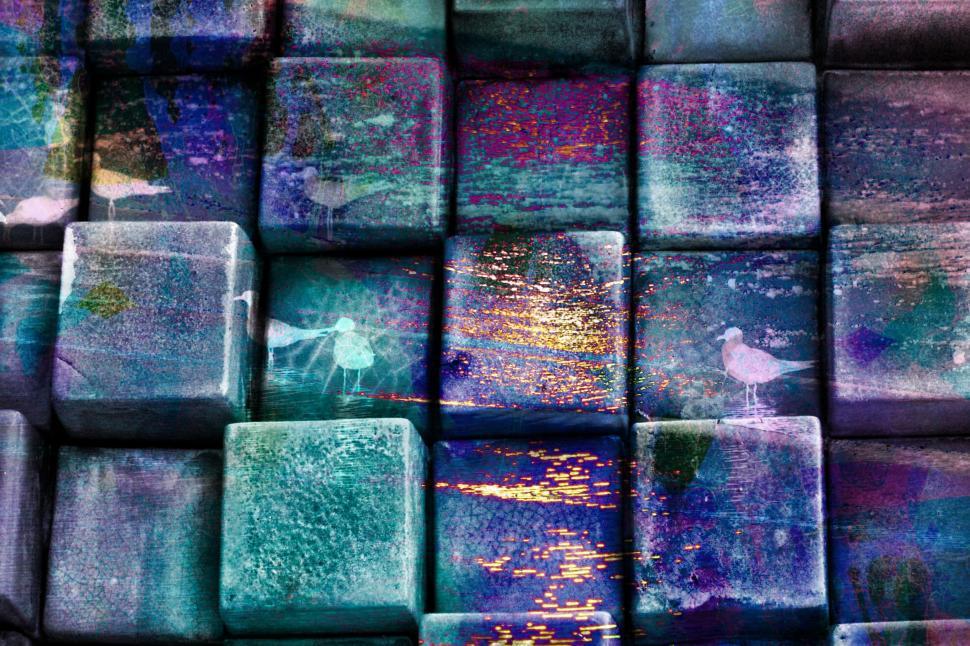 Free Image of Colorful Blocks - Background  