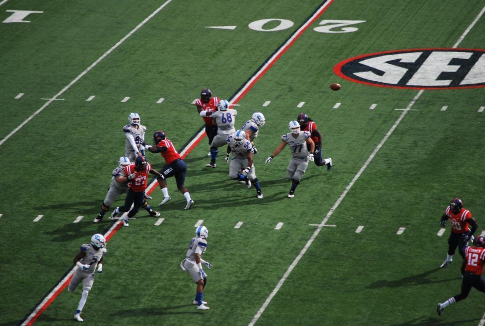 Free Image of American Football Match in action  