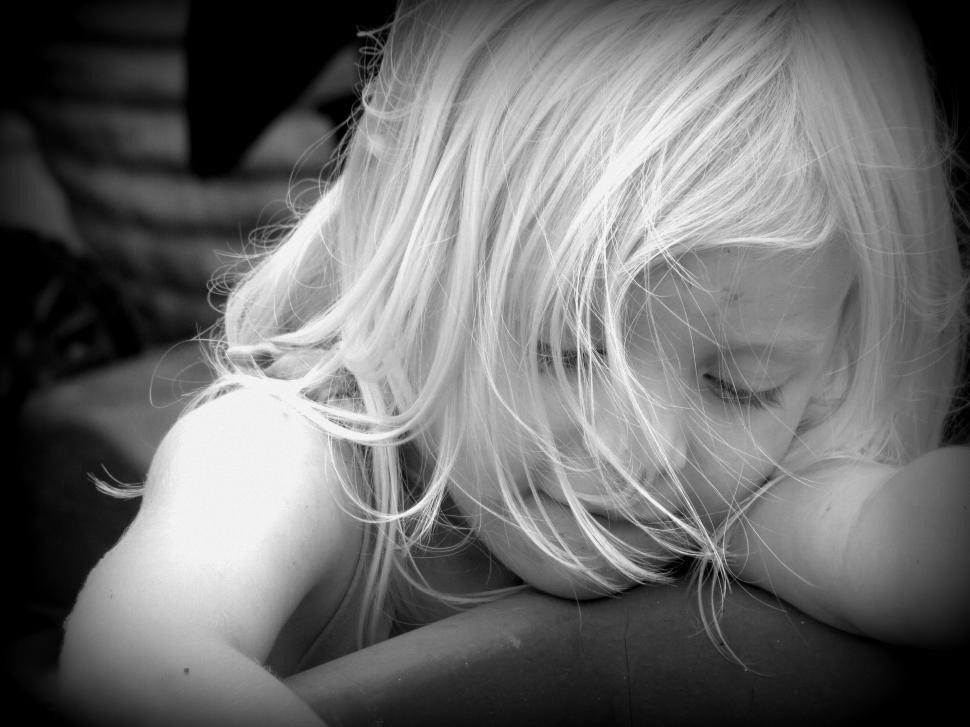 Free Image of Little Girl With Blonde hair  