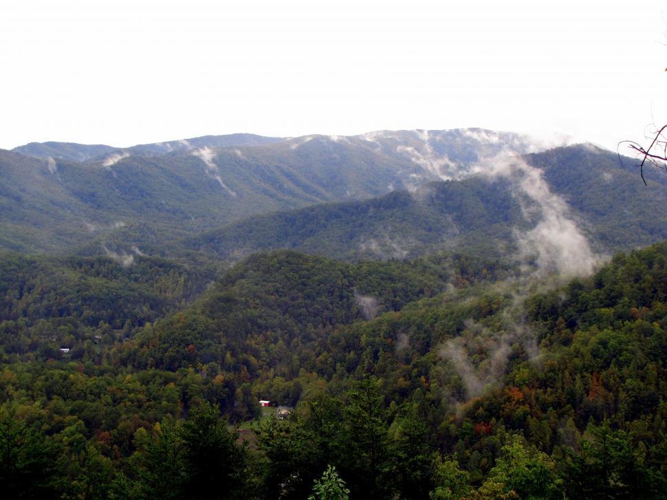 Free Image of Green Mountains and Sky  