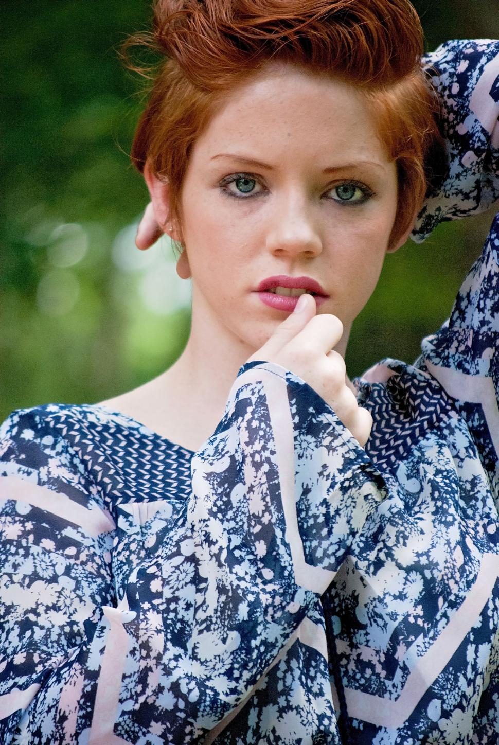 Free Image of Redhead Woman During Photo-shoot 