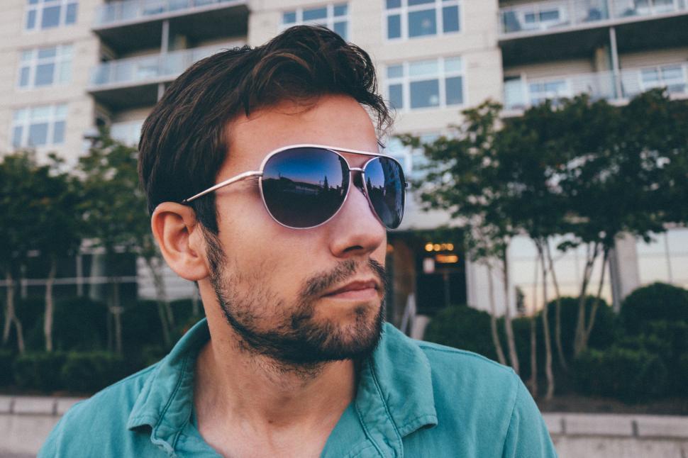 Free Image of Stylish Man in Sunglasses  