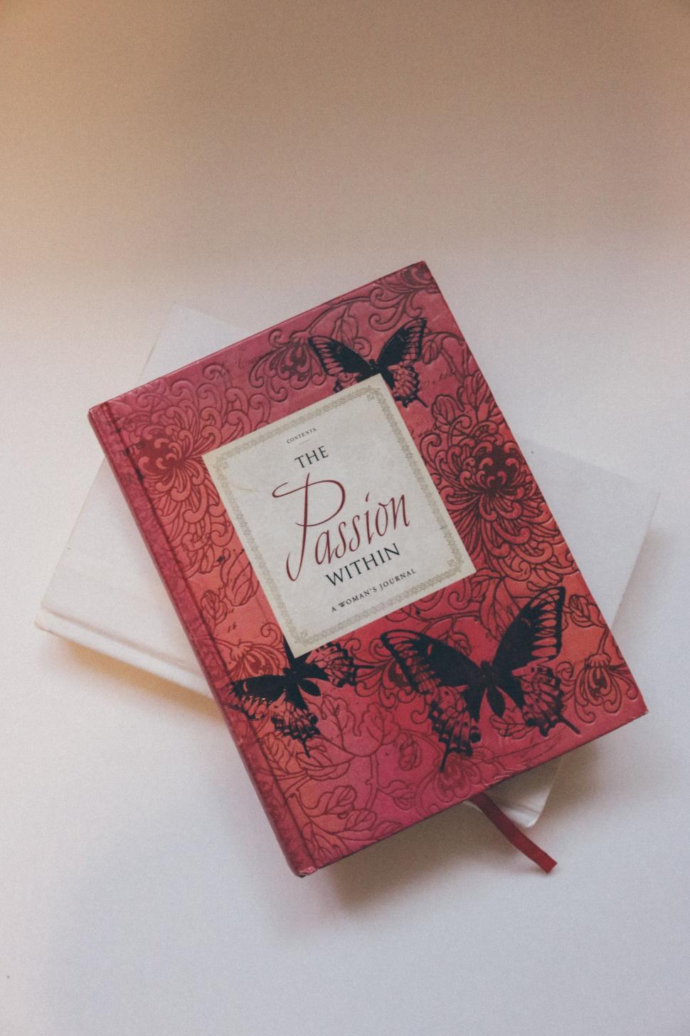 Free Image of Closed book with red cover 
