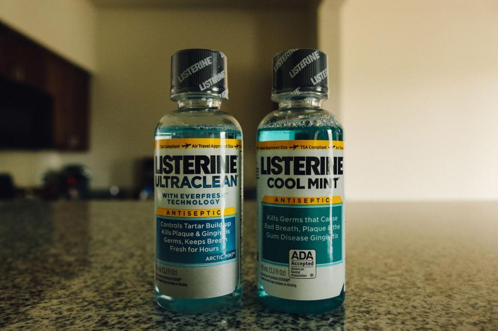 Free Image of Listerine mouthwash 