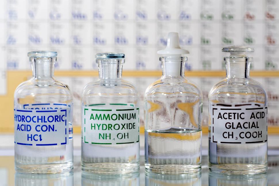 Free Image of Reagent Bottles 